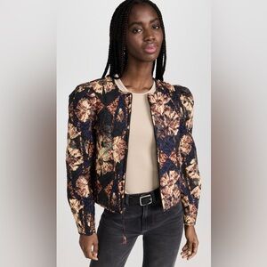 ULLA JOHNSON Clarisse Jacket in Lupine - Size SMALL